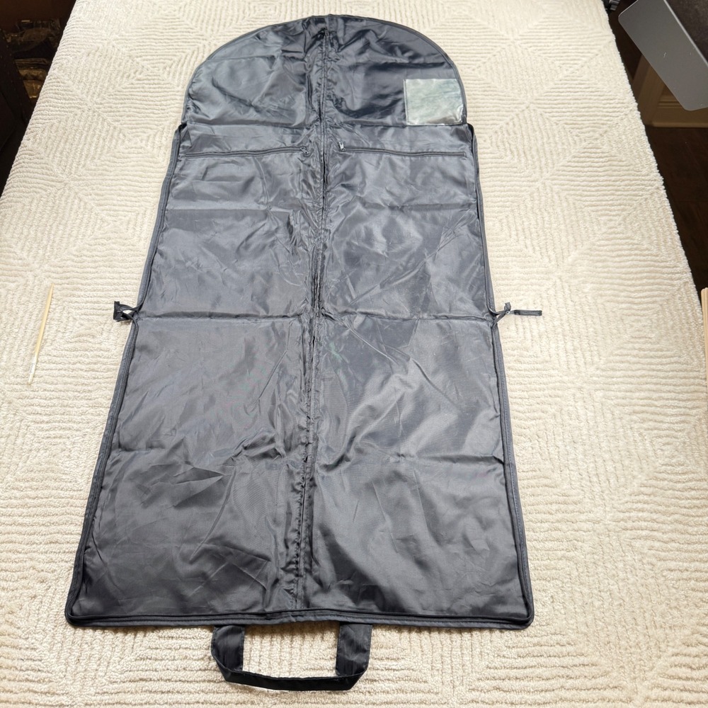 Suitsupply Garment Bag Black Foldable Travel Suit Carrier Bag Sleek Storage